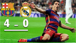 ملخص مباراة برشلونة وريال مدريد 4 0 الدوري الاسباني 2016 تعليق عصام الشوالي كلاسيكو جميل 