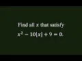 Quadratic Floor Equation