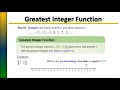 Evaluating Greatest Integer Functions