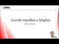 7 Usando INPUTBOX e MSGBOX no VBA