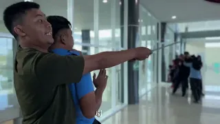 video latihan airport contingency plan unit aviation security kantor upbu kol robert atty bessing