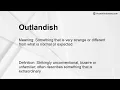 Outlandish Meaning