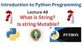 string in python Is String Mutable in Python Python Programming Tutorial VTU Syllabus BE