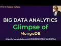 GLIMPSE of MongoDB BIG DATA ANALYTICS