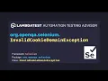org openqa selenium InvalidCookieDomainException with example