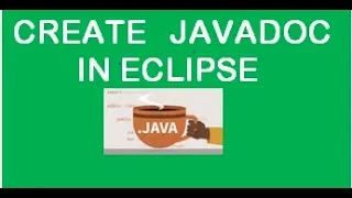 How to create JavaDoc in Eclipse Project JAVADOC Hindi