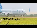 CLOSE UP! RAUNGAN SUARA MESIN PESAWAT BOEING 737-800 DARI JARAK DEKAT