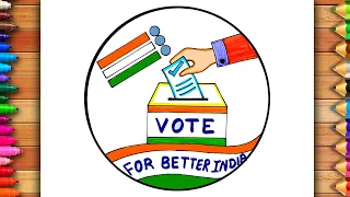 National Voters Day Easy Drawing Voters Awareness Drawing Voters Day