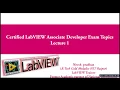CLAD NI LabVIEW Important Exam Topics