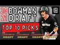2021 Bowman Draft Autograph Checklist - Top 10 Picks