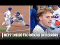 3 ERRORS gives Mets inside-the-park HR on a circus play you have to see to believe MLB on ESPN