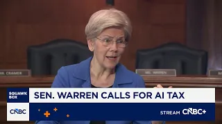 sen elizabeth warren on calls for ai tax details of her two cent wealth tax proposal