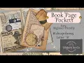 Making BOOK PAGE Pockets for Junk Journaling Ephemera Storage Book Part 5