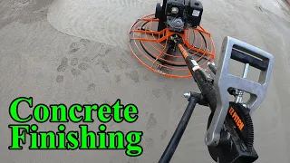 How To Operate A Concrete Finishing Machine Power Trowel 