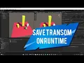 Runtime Auto Transform Save Load Unity3D Package use
