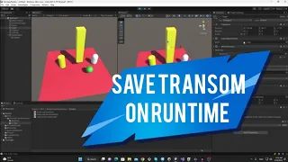Runtime Auto Transform Save Load Unity3D Package use
