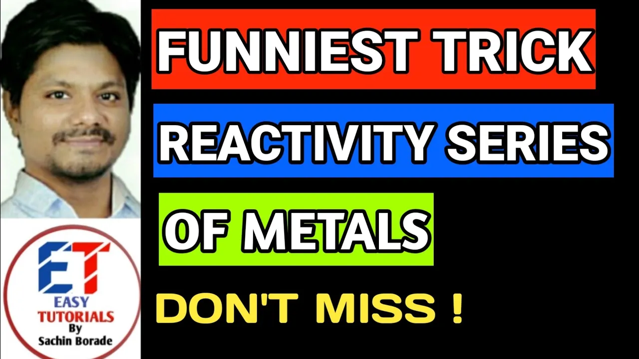 metal reactivity series - Super trick easy way to remember | Single dispacement reactions