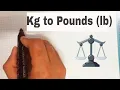 How to Convert KG to Pounds lb Instantly - Fast Math Trick