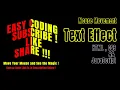 How To make Interesting Text Effect using CSS and JavaScript with full Source code from Easy Coding