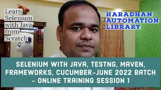 Selenium with Java - June 2022 Batch