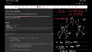 Leetcode 912 Sort an Array Sorting Merge Sort Arrays C