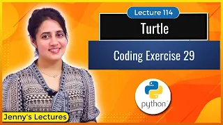 Turtle Coding Exercise for Beginners in Python Exercise 29 Python for Beginners