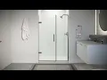 Composed Pivot Shower Door - Features Benefits