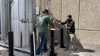 Ponen postes rellenos de concreto