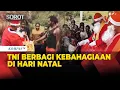 Lagu Hari Natal, Satgas Yonif 400/Banteng Raiders Berbagi Kebahagiaan di Papua