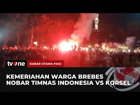 Kemenangan Timnas Indonesia Melawan Korsel Dirayakan Meriah Warga Brebes