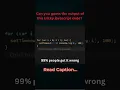 JavaScript Interview Question - 99 Get It Wrong