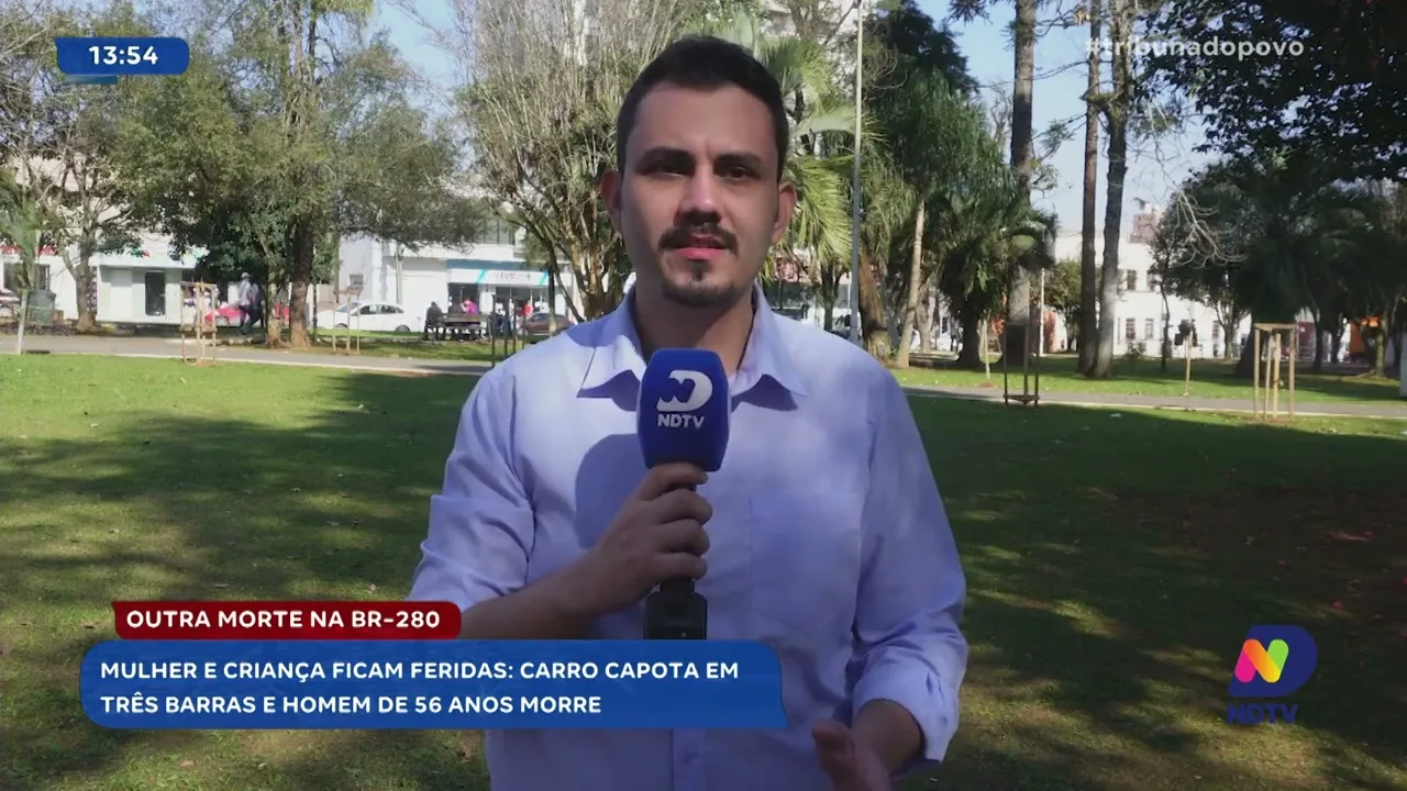 Grave acidente na BR-280: homem de 56 anos morre no Planalto Norte