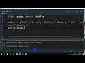 How to Shuffle and print a list in Python