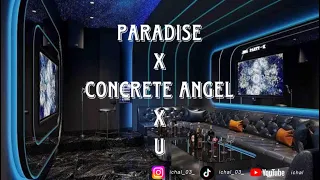 dj paradise x concrete angel x u breakbeat remix full bass tinggi terbaru 2025