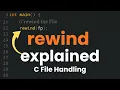 rewind Function Explained File Handling in C Programming