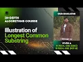 Illustration of Longest Common Substring using DP Algorithms Lecture 67 The cs Underdog
