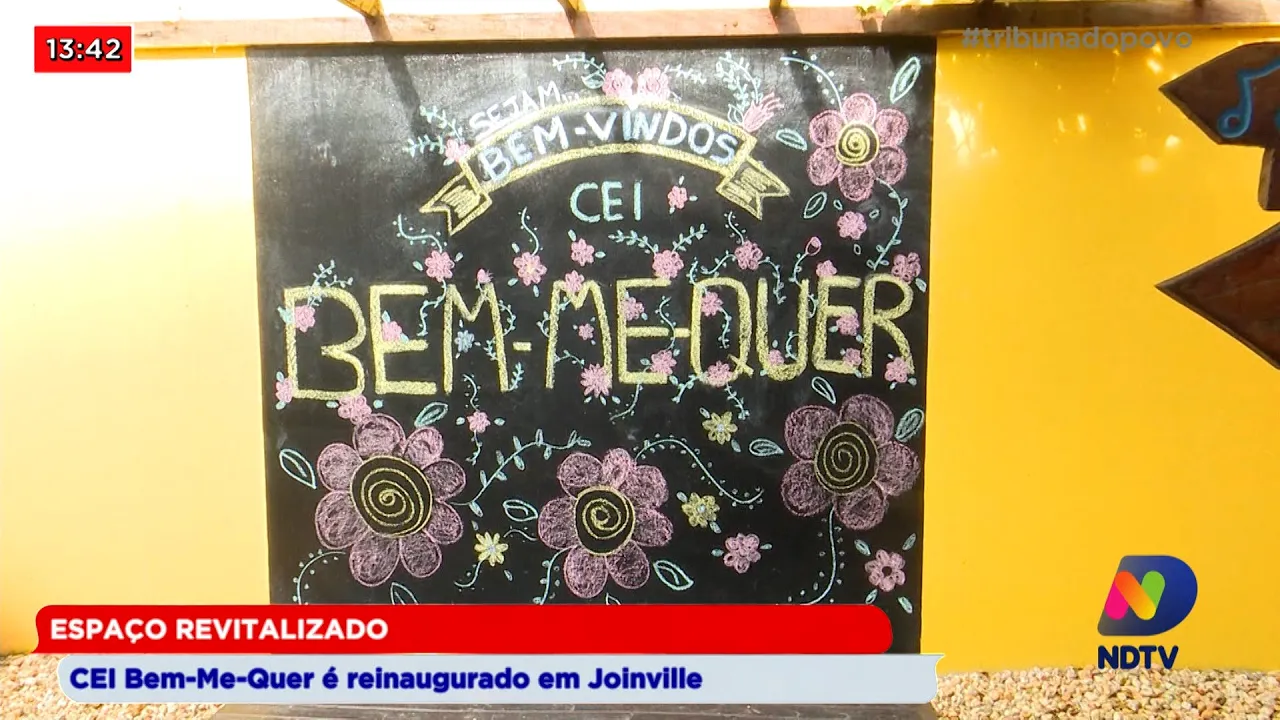 Espaço revitalizado: CEI Bem-me-quer é reinaugurado em Joinville