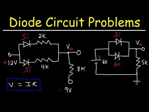 Download MP3 How To Solve Diode Circuit Problems In Series and Parallel Using Ohm's Law and KVL