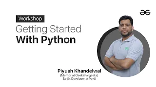 Session 1 - First Byte of Python