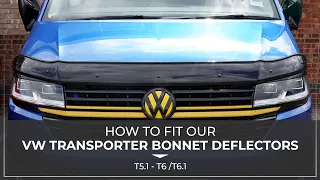 How to Fit our VW Transporter Bonnet Deflectors Vee Dub Transporters