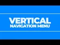 Vertical Menu HTML CSS Navigation Bar Design using HTML and CSS
