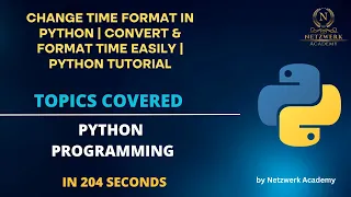 Change Time Format in Python Convert Format Time Easily Python Tutorial