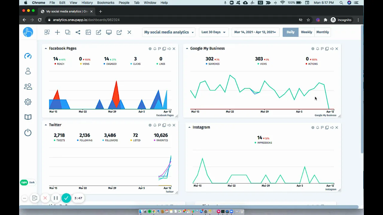 Schedule X (Twitter) posts with OneUp