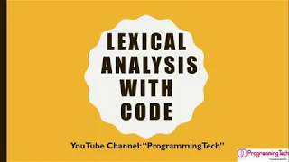 Lexical Analyser Compiler Design Lexical Analyser With Code Example in Python and C