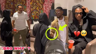 kizz daniel meets wizkid u0026 disrespects big wiz see shocking moment that made wizkid change mood 