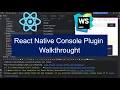 React Native Console Plugin Tutorial Part One - Android