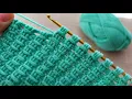 Super Easy Tunisian Knitting Model Cok Kolay Cok Gosterisli Tunus Isi Orgu Modeli Yapimi