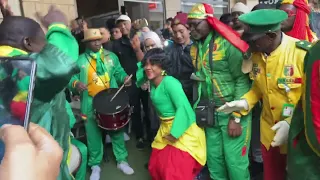 ambiance des spectateurs du mali avant match mali can morocco 2025