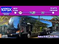 NJ Transit 107SX Bus Ride NJT Rail Strike Service Setra S407 5602 NYC to South Orange NONSTOP