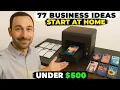 No Big Budget 77 Easy Business Ideas Under 500